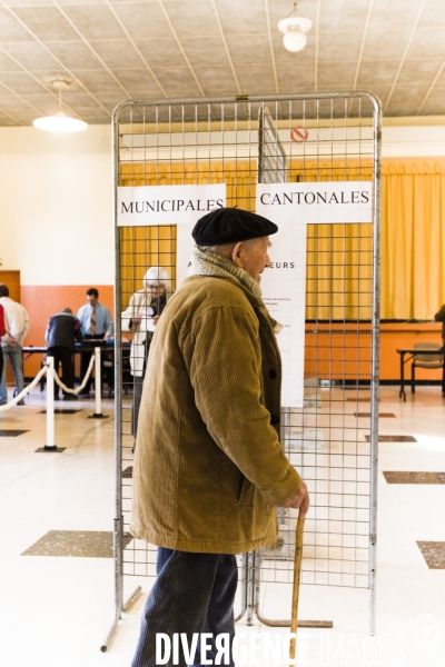 Elections municipales et cantonales en milieu rural.