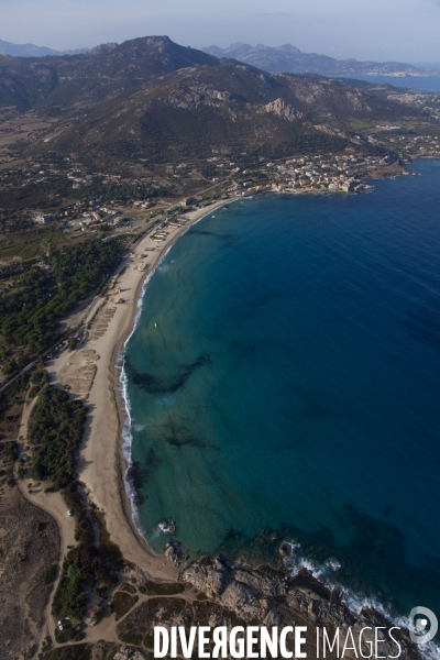 Vue aérienne de Corse