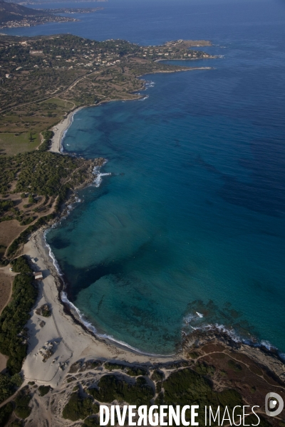 Vue aérienne de Corse