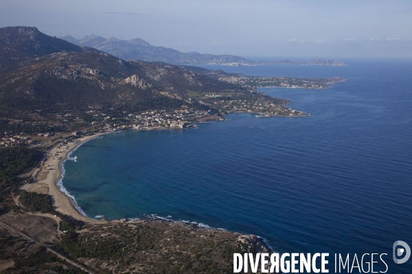 Vue aérienne de Corse