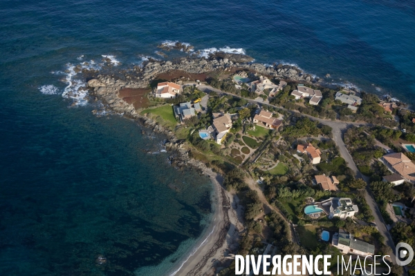 Vue aérienne de Corse