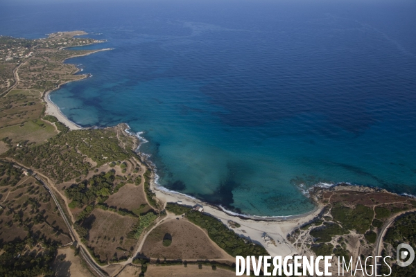 Vue aérienne de Corse