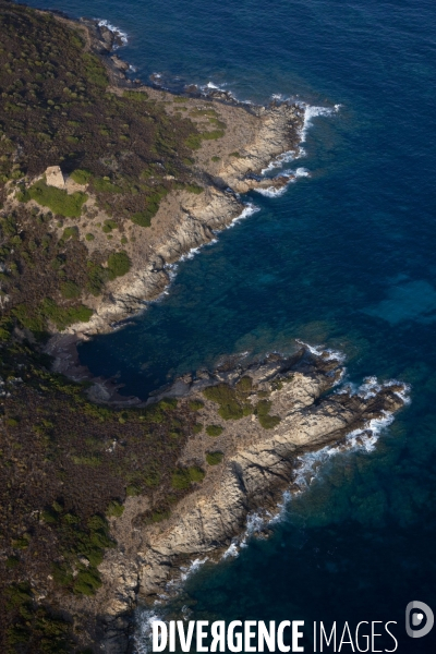 Vue aérienne de Corse