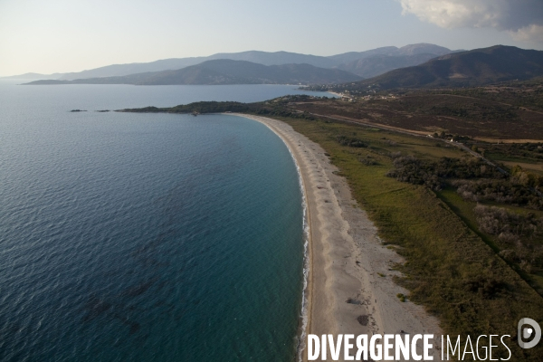 Vue aérienne de Corse