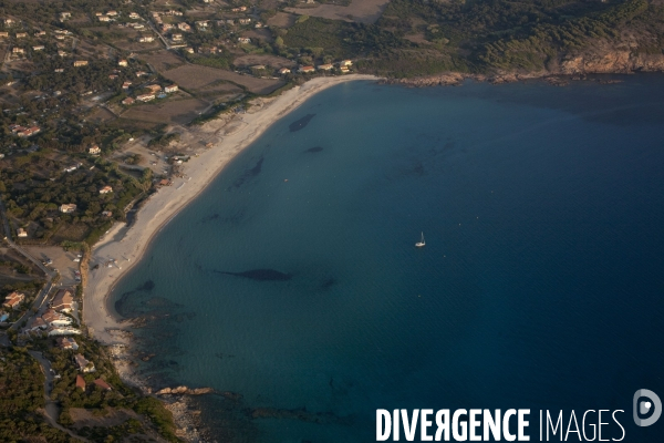 Vue aérienne de Corse