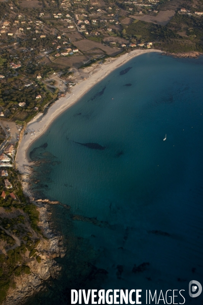 Vue aérienne de Corse