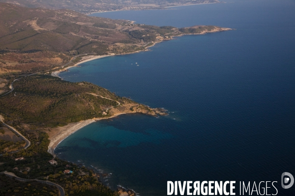 Vue aérienne de Corse