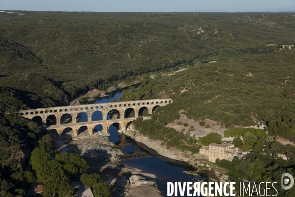 Vue aérienne du Gard