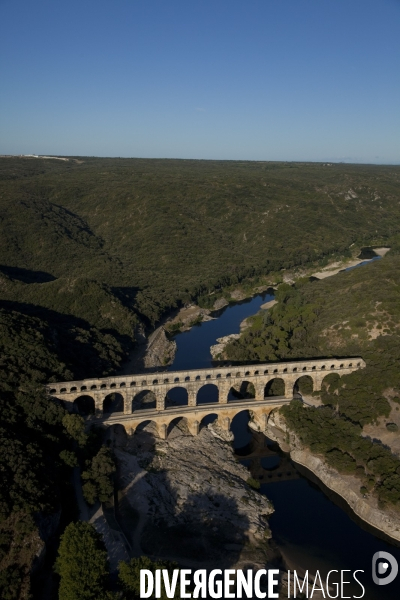 Vue aérienne du Gard