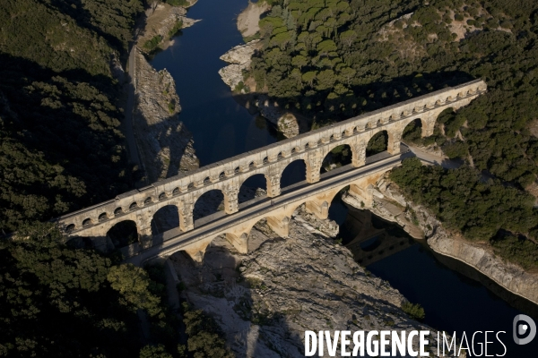 Vue aérienne du Gard