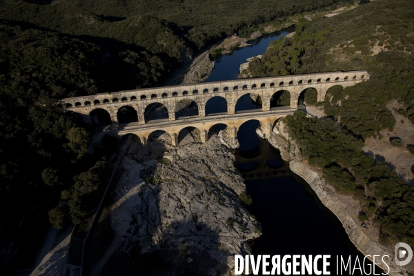 Vue aérienne du Gard