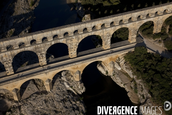 Vue aérienne du Gard