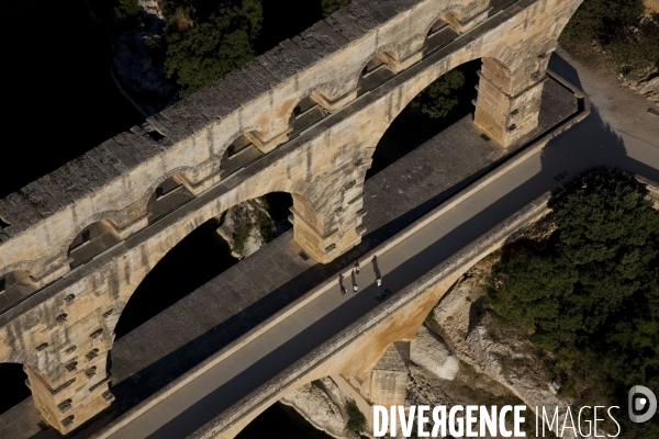 Vue aérienne du Gard