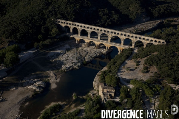 Vue aérienne du Gard
