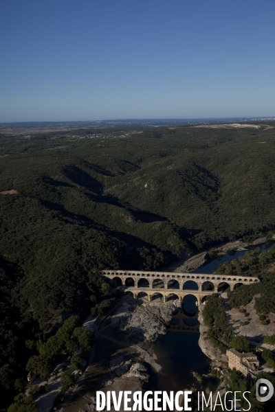 Vue aérienne du Gard