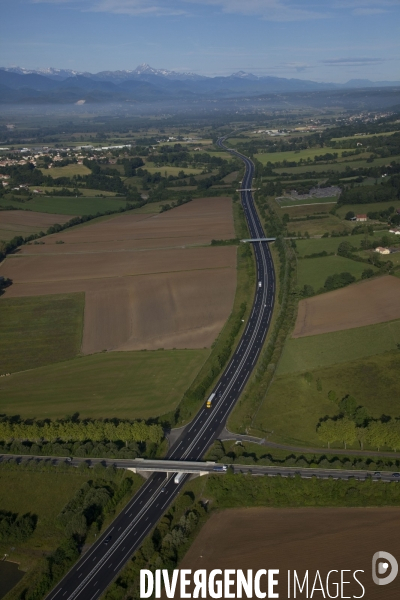 Vue aérienne de Haute-Garonne