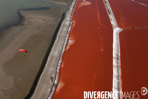 Vue aérienne de Camargue