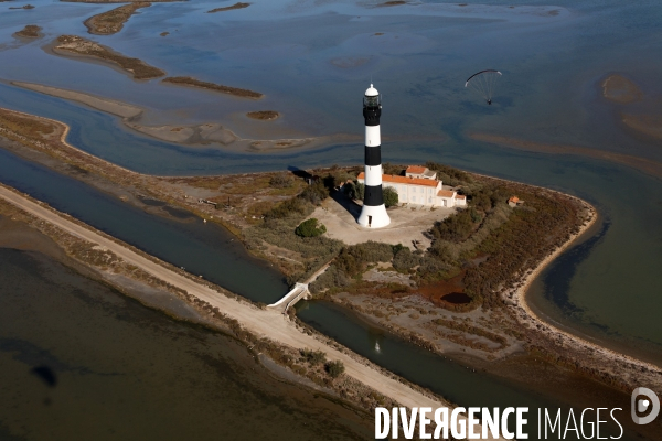 Vue aérienne de Camargue