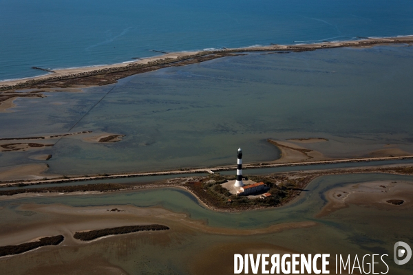 Vue aérienne de Camargue