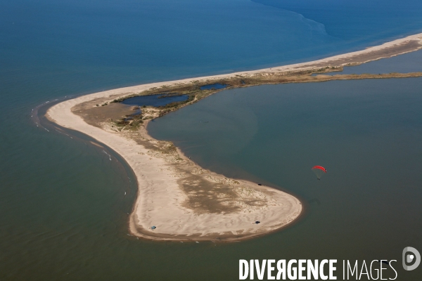 Vue aérienne de Camargue