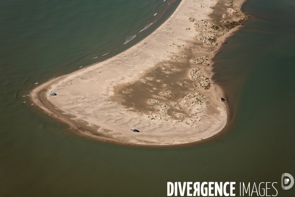 Vue aérienne de Camargue