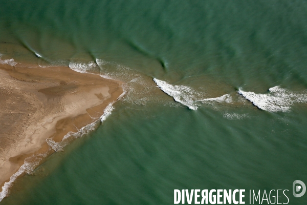 Vue aérienne de Camargue