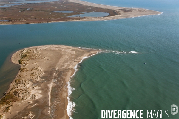 Vue aérienne de Camargue