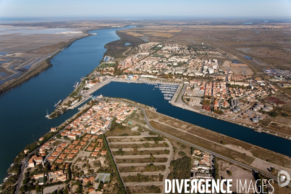 Vue aérienne de Camargue