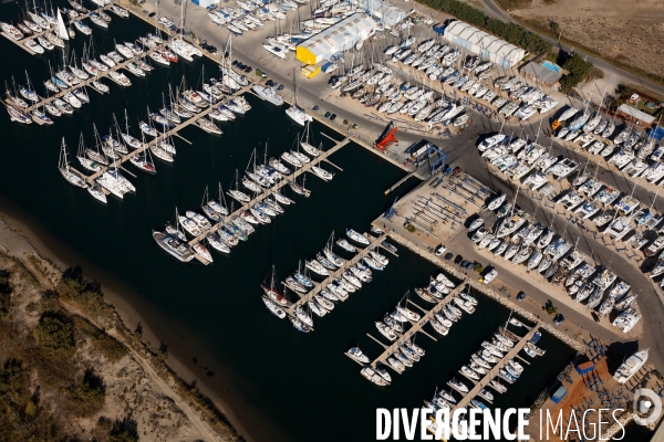 Vue aérienne de Camargue