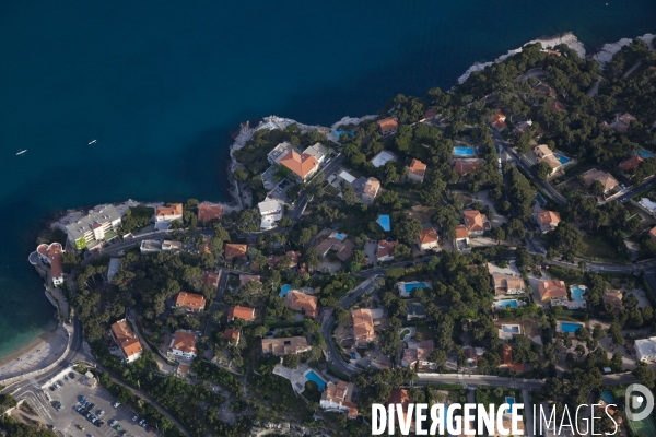 Vue aérienne du Parc National des Calanques, entre Marseille, Cassis et La Ciotat
