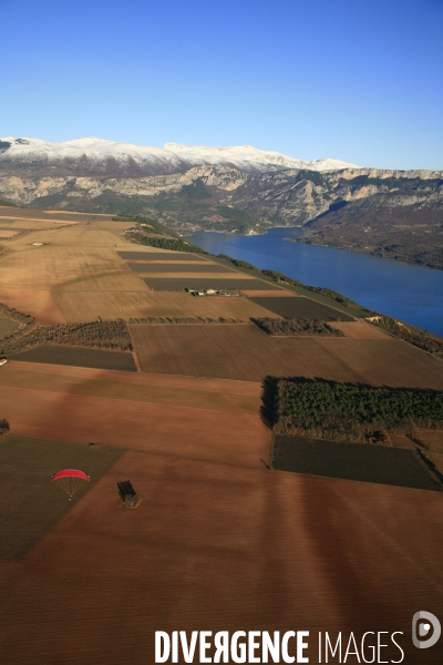 Vue aérienne Valensole Sainte Croix