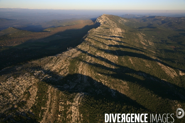 Vue aérienne de la Sainte Baume