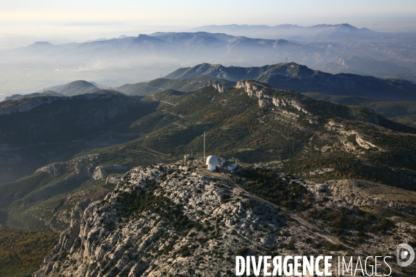 Vue aérienne de la Sainte Baume