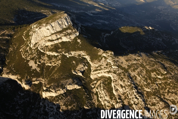 Vue aérienne de la Sainte Baume