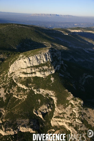 Vue aérienne de la Sainte Baume
