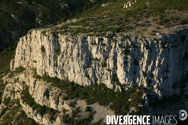 Vue aérienne de la Sainte Baume