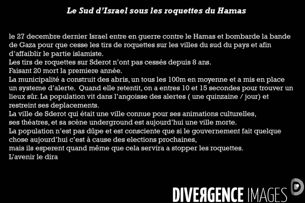 Le Sud d Israel sous les roquettes du Hamas