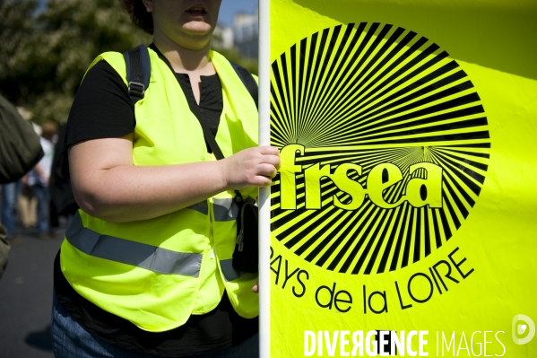 Manifestation des agriculteurs à Paris, le 27 avril 2010