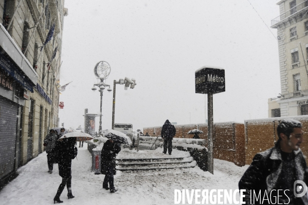 Marseille sous la neige