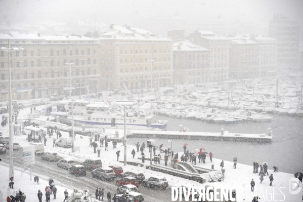 Marseille sous la neige