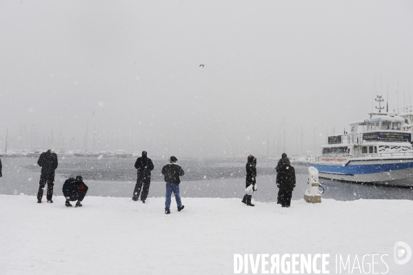 Marseille sous la neige