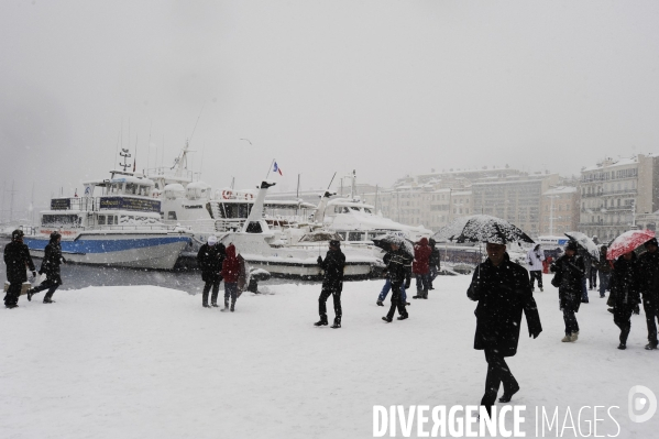 Marseille sous la neige