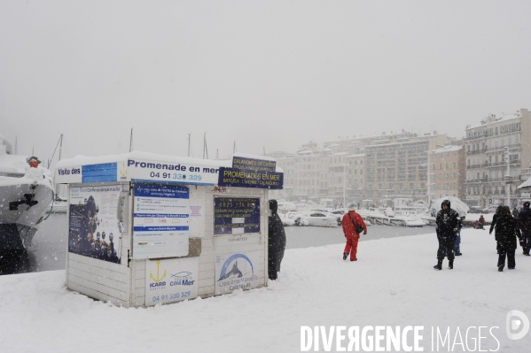 Marseille sous la neige