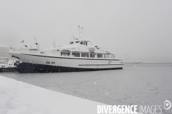 Marseille sous la neige