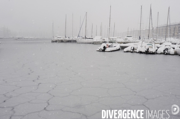 Marseille sous la neige
