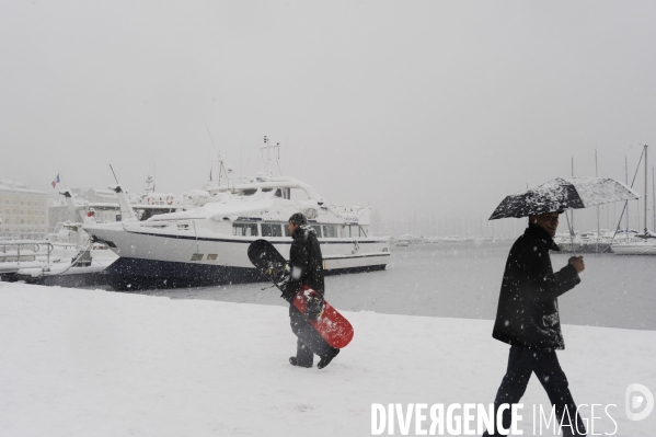 Marseille sous la neige