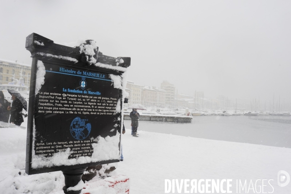 Marseille sous la neige