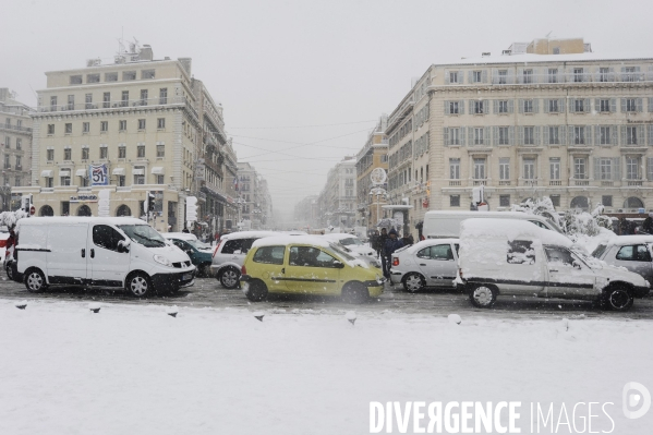 Marseille sous la neige