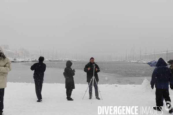 Marseille sous la neige