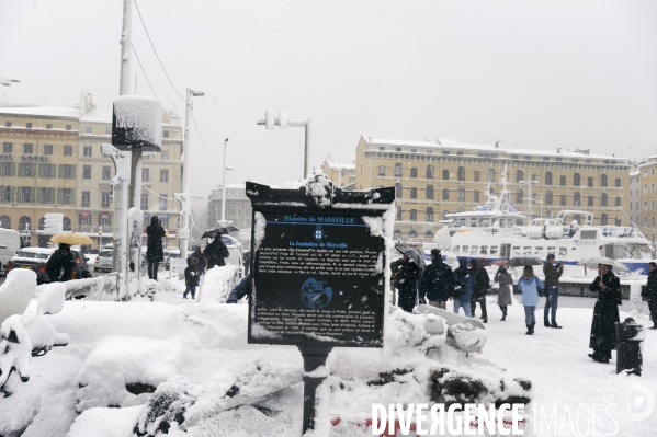 Marseille sous la neige